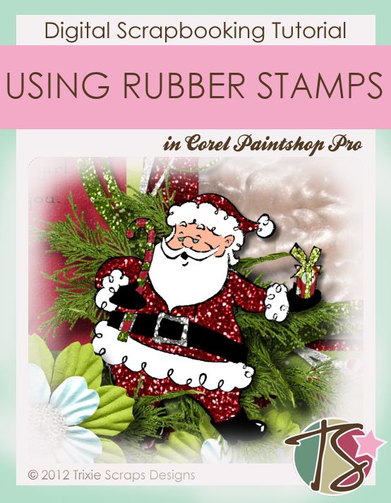 How To Use Rubber Stamps In Corel Pro Trixie Scraps Designs