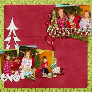 digital scrapbook layout by Jenny