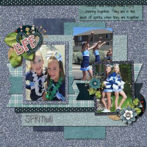 Spirited digital scrapbook page by Shilo