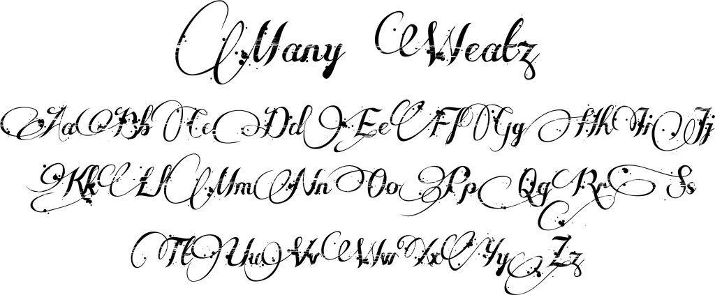 Many Weatz Font