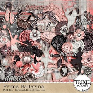 Digital Scrapbook Kit - Prima Ballerina