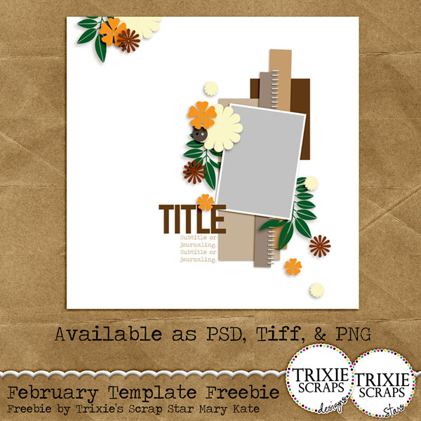 February 2015 Template Freebie