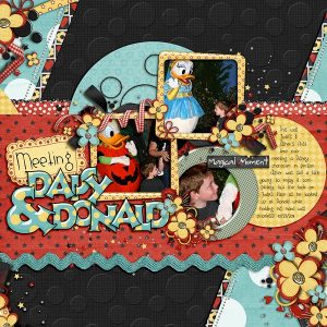 Trixie's Scrapbook Layout using Mr. and Mrs. Mouse