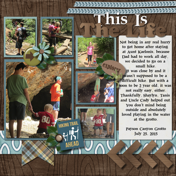 This Is The Life Digital Scrapbook Layout
