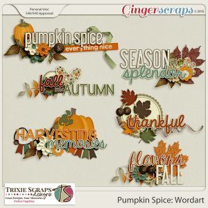 Pumpkin Spice Wordart