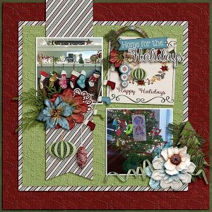 Home for the Holidays layout by Debbie