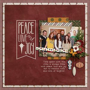 Home for the Holidays layout by Shauna