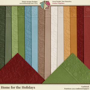 Home for the Holidays Digital Scrapbooking Cardstock