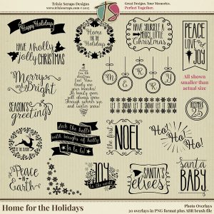Home for the Holidays Overlays