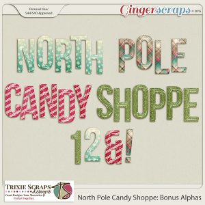 North Pole Candy Shoppe Bonus Alphas