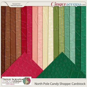 North Pole Candy Shoppe Cardstock