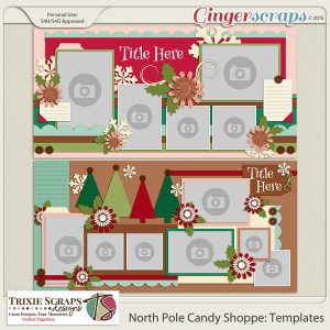 North Pole Candy Shoppe Templates