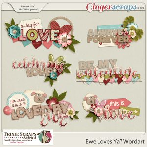 Ewe Loves Ya? Wordart