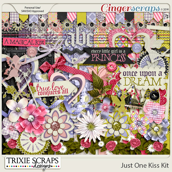 Just One Kiss Kit by Trixie Scraps Designs