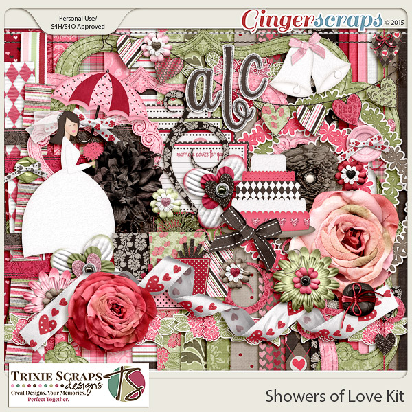 Showers of Love Kit by Trixie Scraps Designs