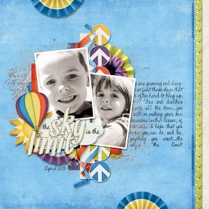 Blue Skies Ahead Layout by Carrin