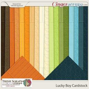Lucky Boy Digital Scrapbooking Cardstock