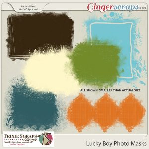 Lucky Boy Digital Scrapbooking Photo Masks