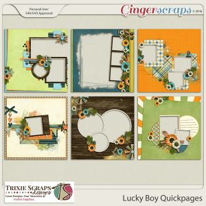 Lucky Boy Digital Scrapbooking Quickpages