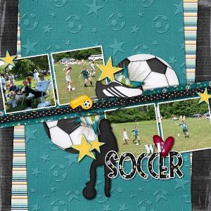 We Love Soccer Layout by Mary Kate