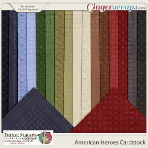 American Heroes Cardstock