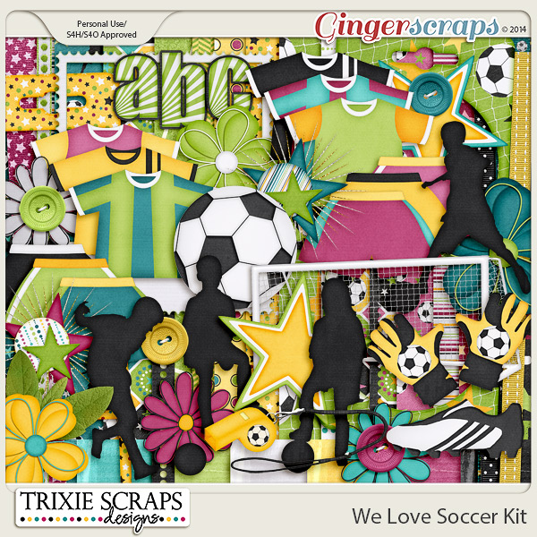 We Love Soccer Kit by Trixie Scraps Designs