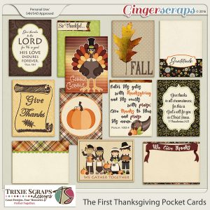 The First Thanksgiving Pocket Cards