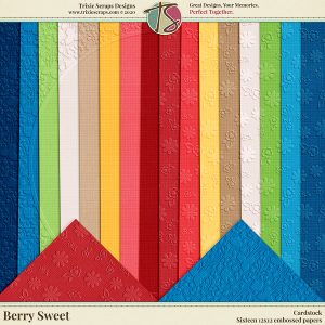 Berry Sweet Digital Scrapbooking Cardstock